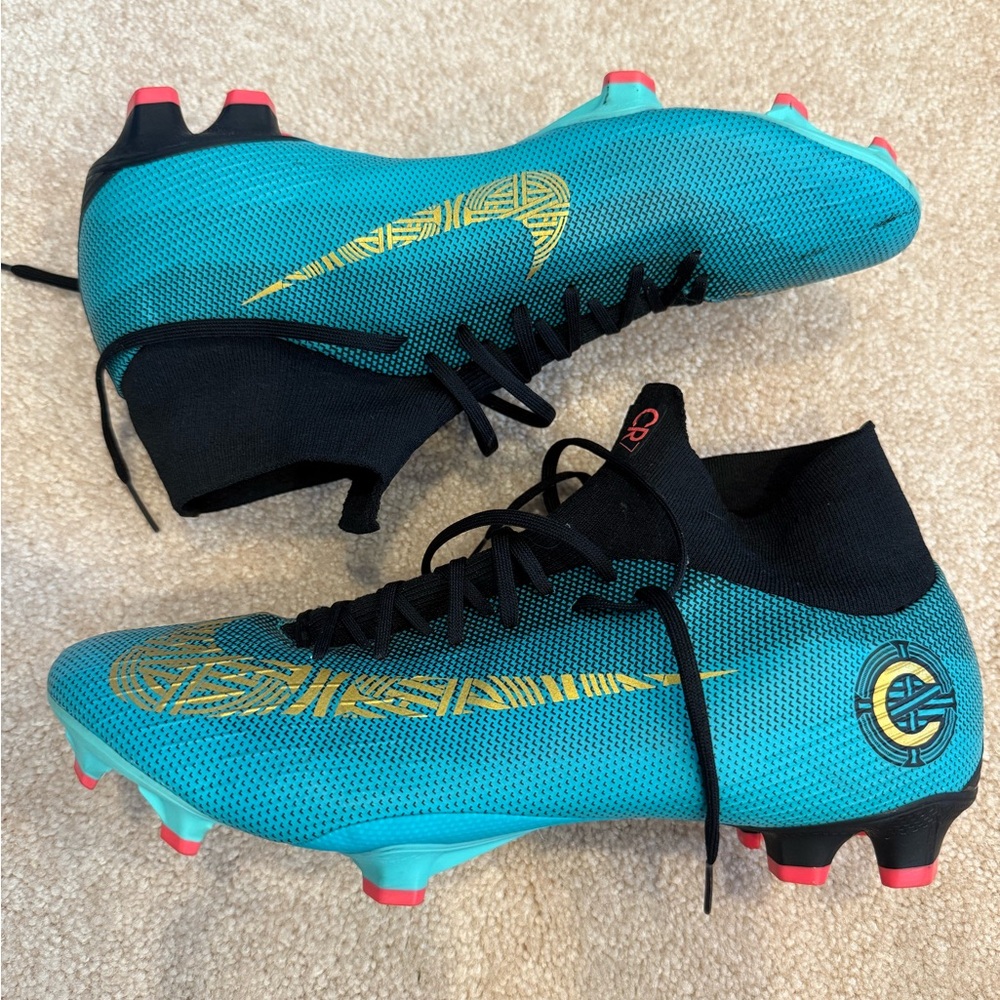 Nike Mercurial Superfly 6 Pro CR7 FG 'Clear Jade’ Sz 11